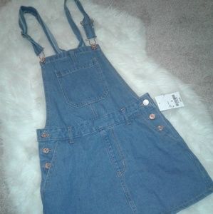 Forever 21 Overall Jean Skirt